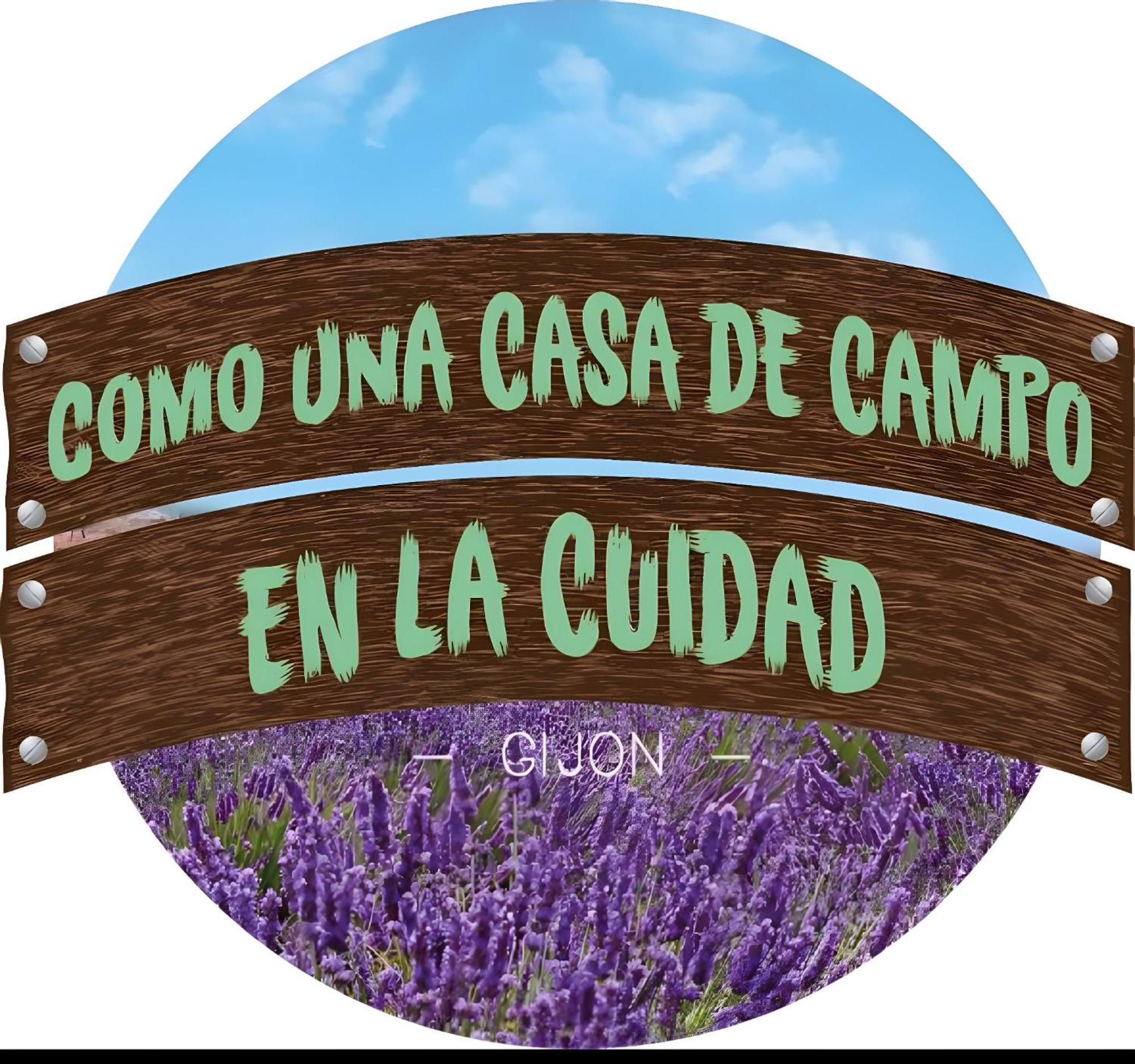 Como Una Casa De Campo En La Ciudad, Con Patio -Parking Gratis Gijón Eksteriør bilde