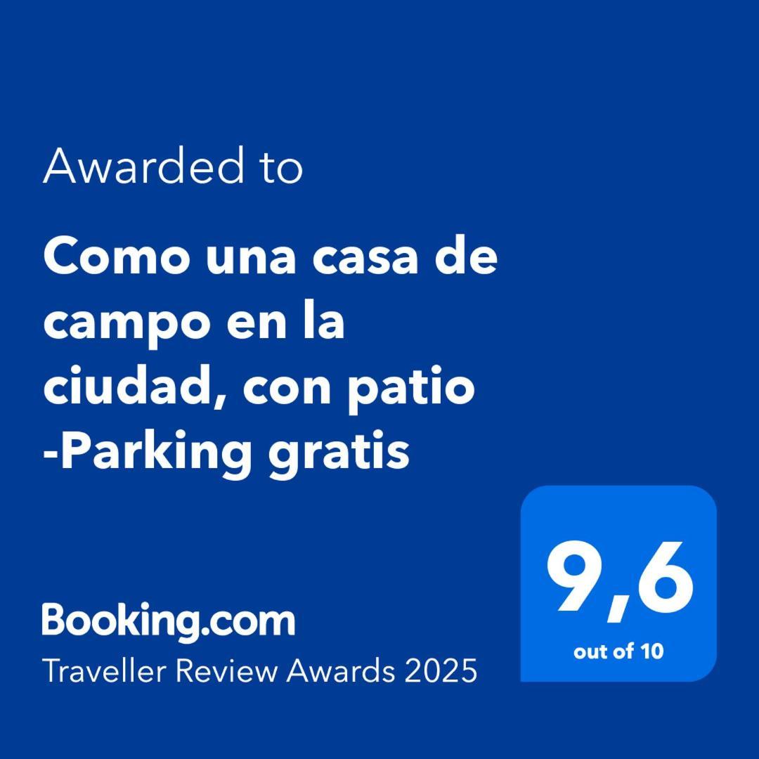 Como Una Casa De Campo En La Ciudad, Con Patio -Parking Gratis Gijón Eksteriør bilde